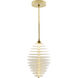 Penelope 1 Light 12.5 inch Clear Seedy Pendant Ceiling Light