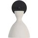 Aethera LED 8.63 inch White Sandstone Cement Outdoor Wall