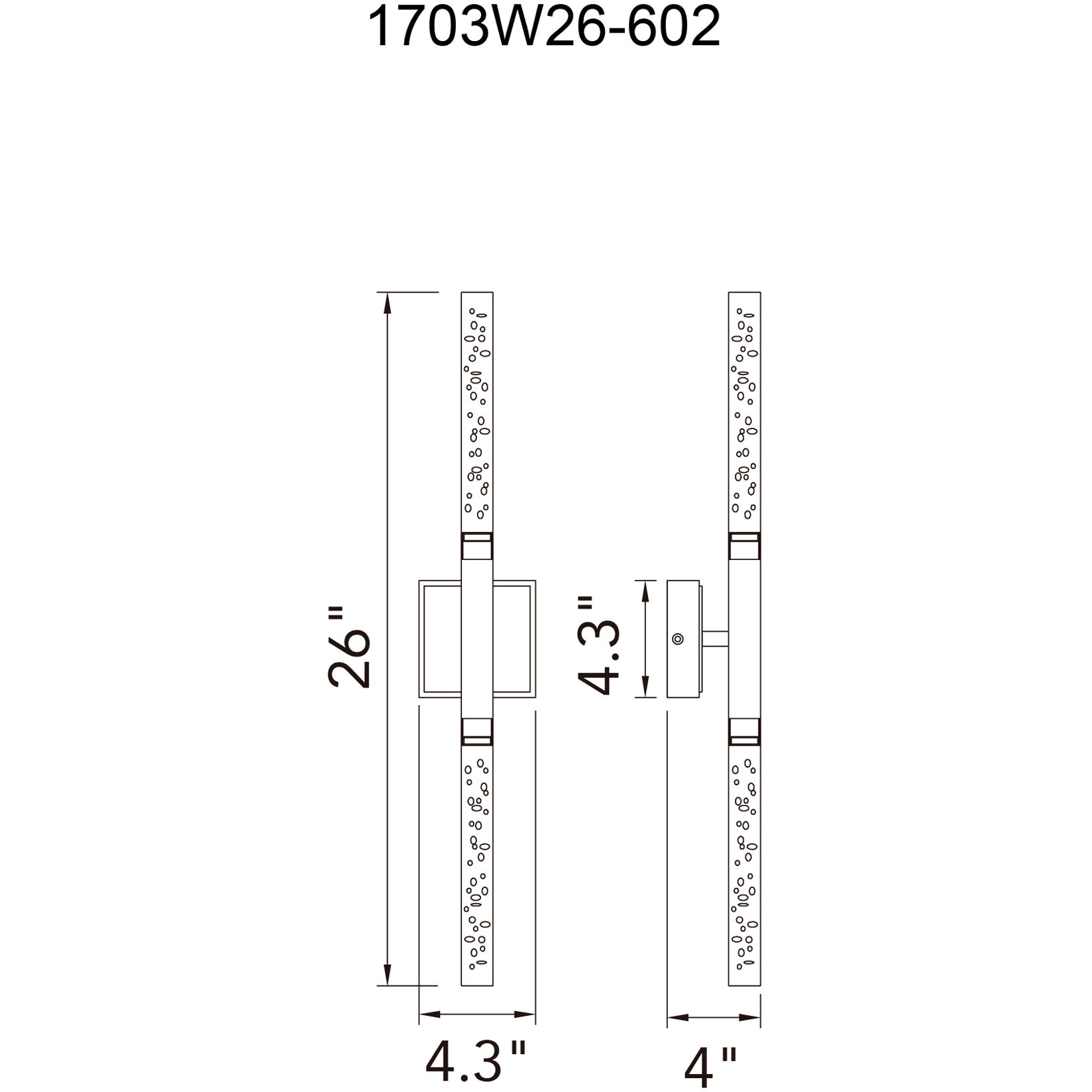Dragonswatch LED 26 inch Satin Gold Vanity Light Wall Light