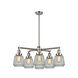 Franklin Restoration Chatham 6 Light 30 inch Polished Chrome Chandelier Ceiling Light in Incandescent, Clear Glass, Franklin Restoration