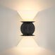 Tremolo 2 Light 7.75 inch Matte Black and Champagne Gold Vanity Light Wall Light