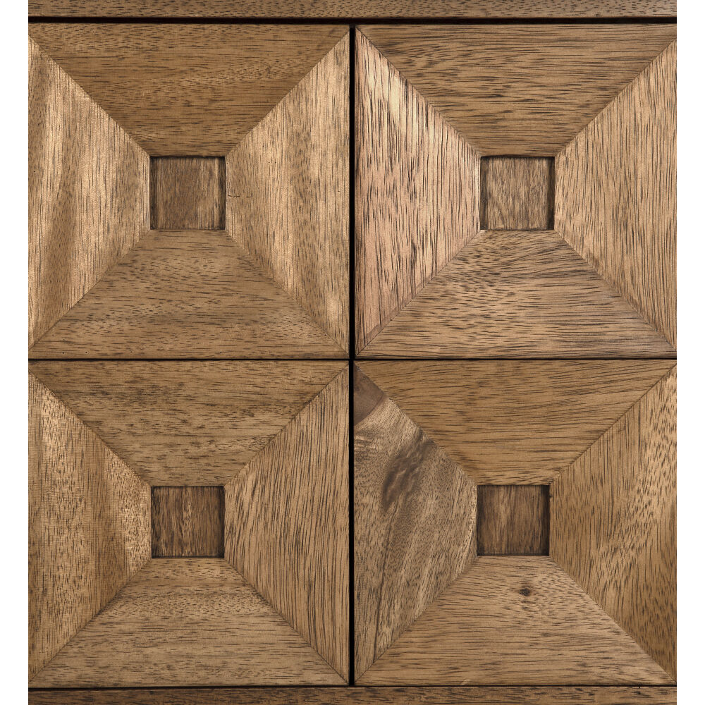 Musashi Dark Walnut Dresser, 2 Drawer