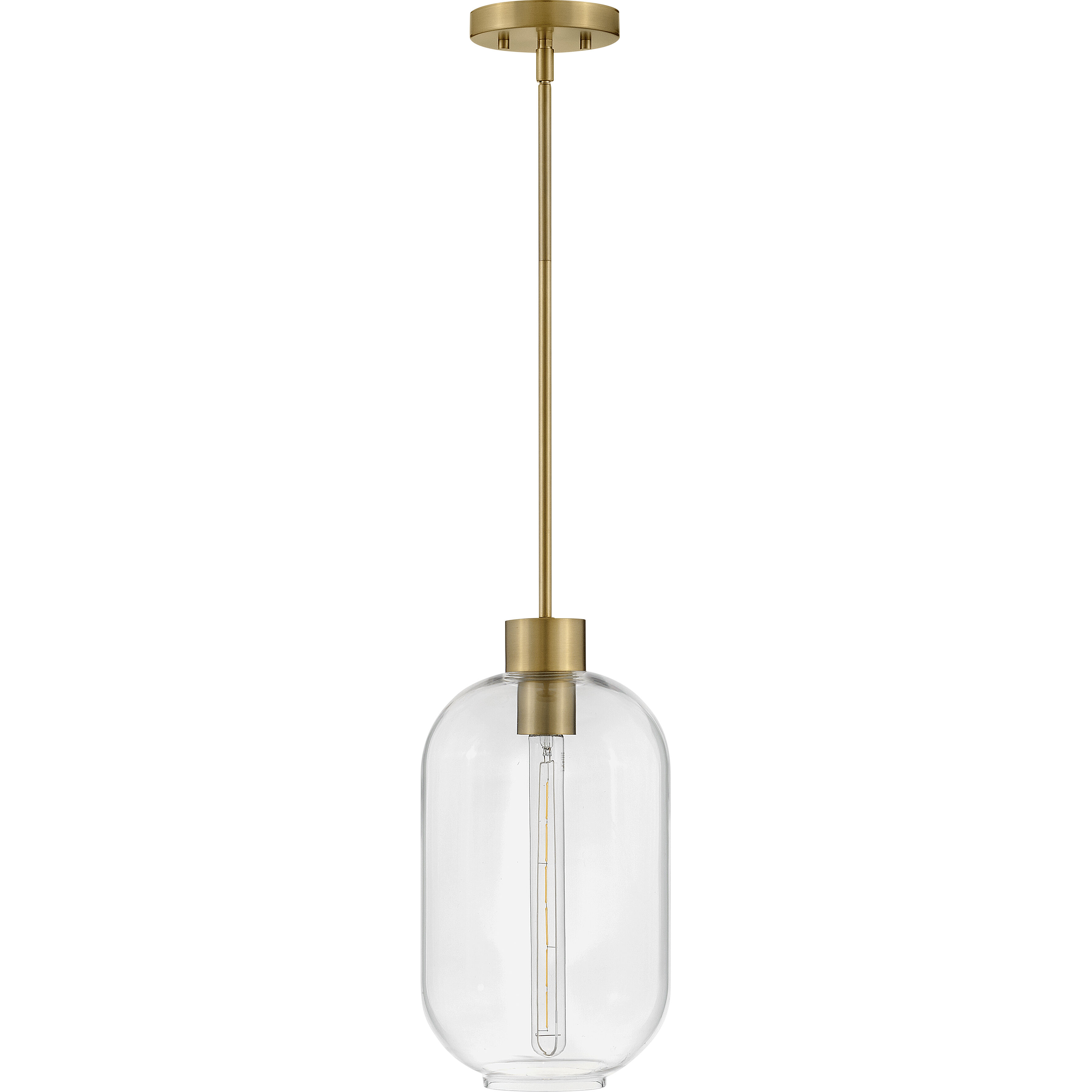 Greer LED 8.5 inch Lacquered Brass Pendant Ceiling Light
