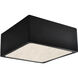 Radiance Collection LED 8.25 inch Gloss Black Flush-Mount Ceiling Light