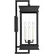 C&M by Chapman & Myers Cupertino 4 Light 25.63 inch Textured Black Outdoor Wall Lantern