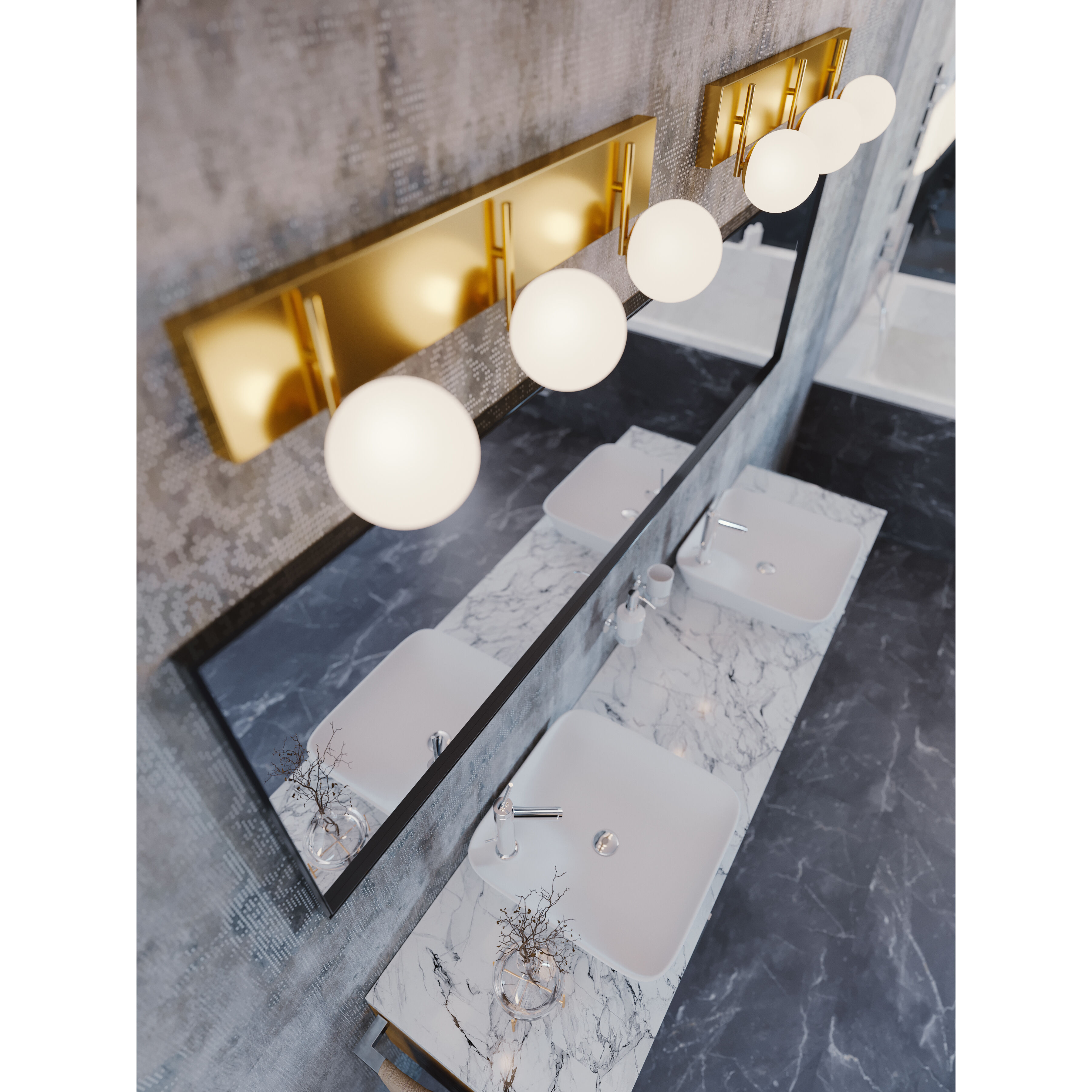 Metropolitan LED 7.3 inch Satin Brass Bath Vanity Wall Light