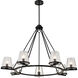 Valentine 40 inch Black Chandelier Ceiling Light