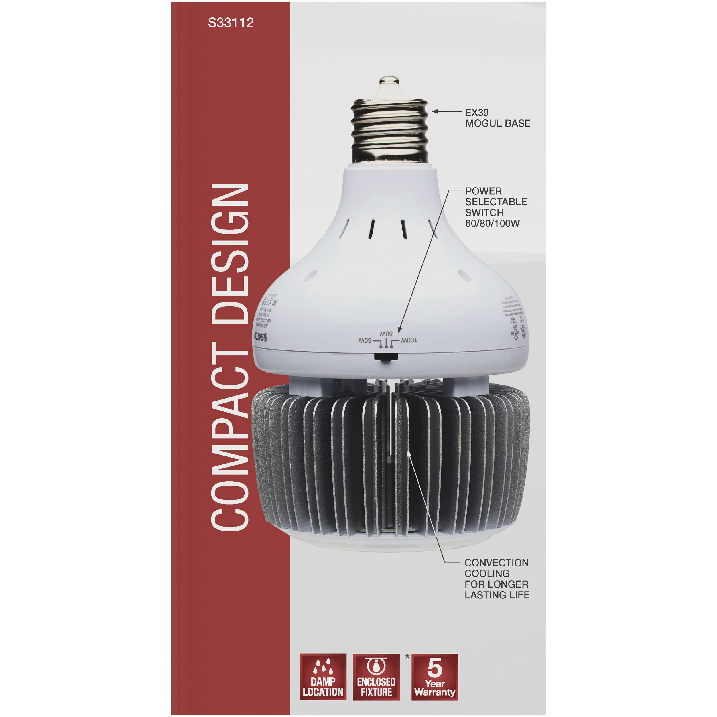 Hi-Pro LED LED Mogul Extended 4000K HID Replacements