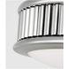 Paloma Contreras Ritz 5 inch Polished Nickel Flush Mount Ceiling Light