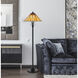 3105 Tiffany 61 inch 60.00 watt Dark Bronze Floor Lamp Portable Light
