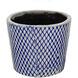 Terracotta Blue and White Outdoor Planter, Set of 4