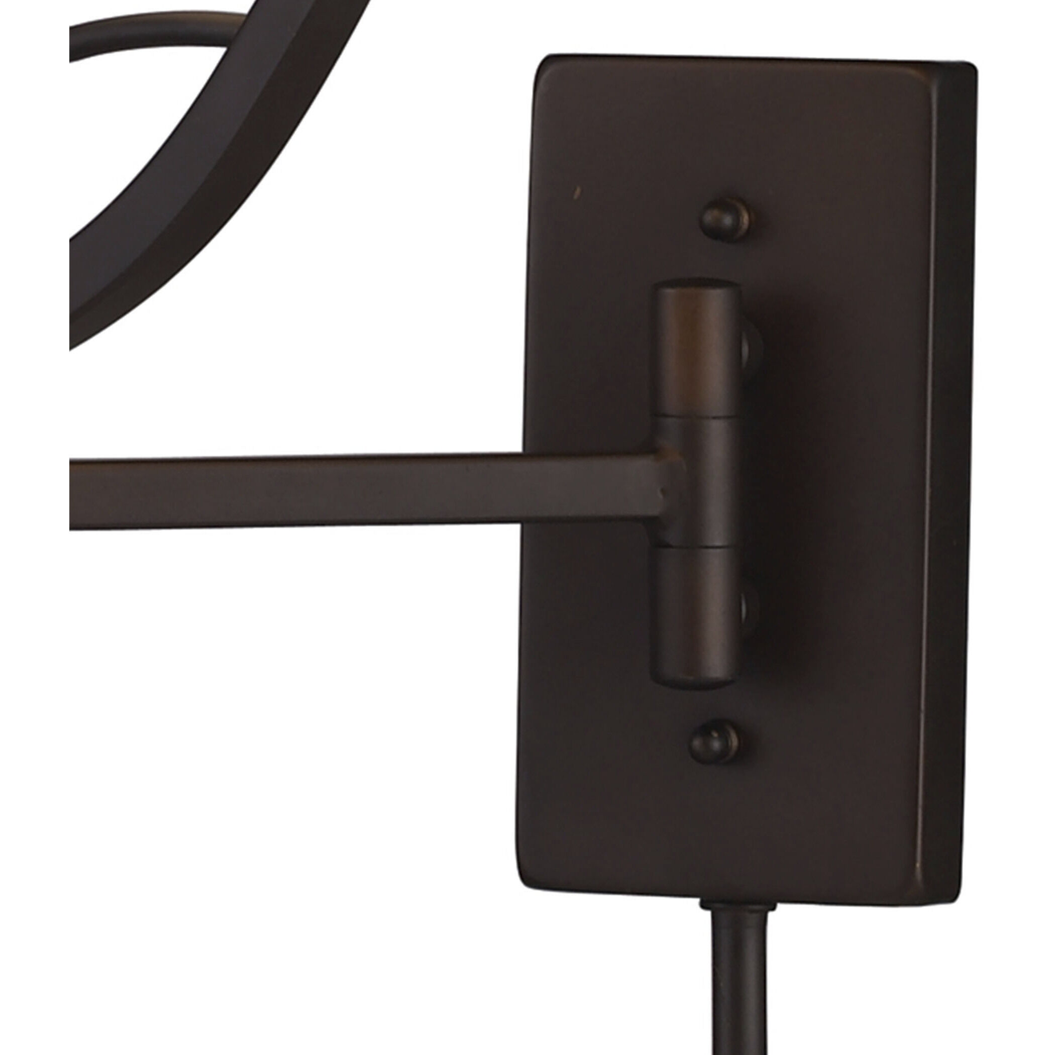 Elysburg 24 inch 150 watt Aged Bronze Swingarm Sconce Wall Light