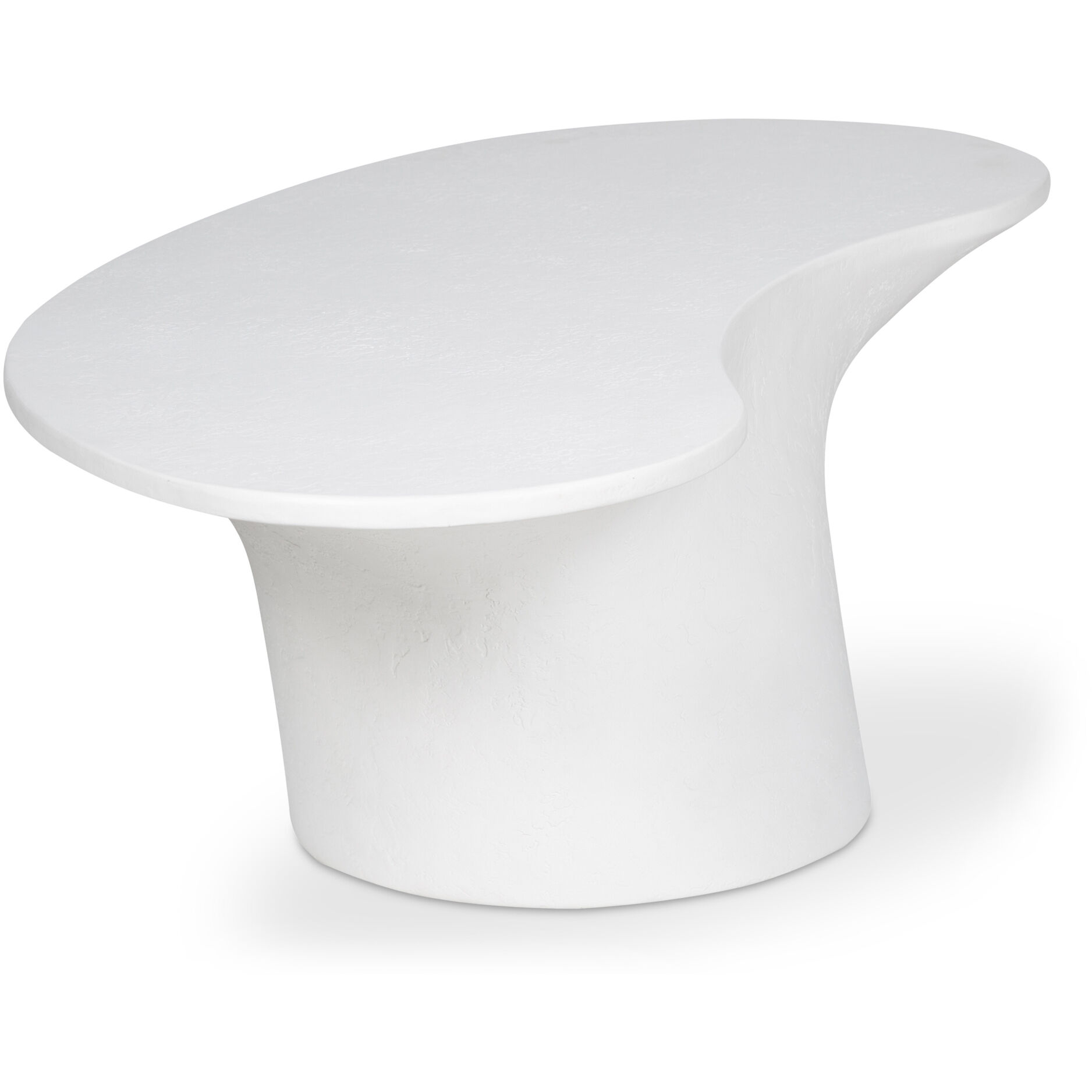 Yumi 47 X 23.6 inch White Outdoor Coffee Table