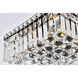 Maxime 4 Light 12 inch Black and Clear Flush Mount Ceiling Light