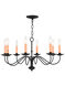 Heritage 8 Light 25 inch Black Chandelier Ceiling Light