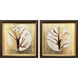 Golden Solstice Brown and Beige and Metallic Canvas, The Studio