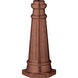 Outdoor Post Base 19.5 inch Copper Oxide Outdoor Post Base