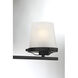 Klein 3 Light 24 inch Matte Black Bathroom Vanity Light Wall Light, Lighting One