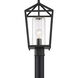 Hopewell 1 Light 18 inch Matte Black Outdoor Post Lantern