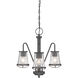 Darby 3 Light 18.25 inch Weathered Iron Chandelier Ceiling Light
