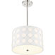 Patchwork 3 Light 16 inch Polished Nickel Pendant Ceiling Light