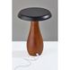 Naya 9.25 inch 2 watt Walnut Wood Cordless LED Table Lamp Portable Light