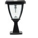 Inversee 1 Light 12.75 inch Black Post Light, Solar