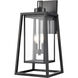 Denzell 2 Light 21.25 inch Powder Coated Black Outdoor Wall Sconce