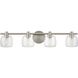 Valentina 4 Light 30 inch Brushed Nickel Vanity Light Wall Light