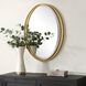 Rhodes 31.88 X 24.25 inch Antiqued Metallic Gold Leaf Mirror