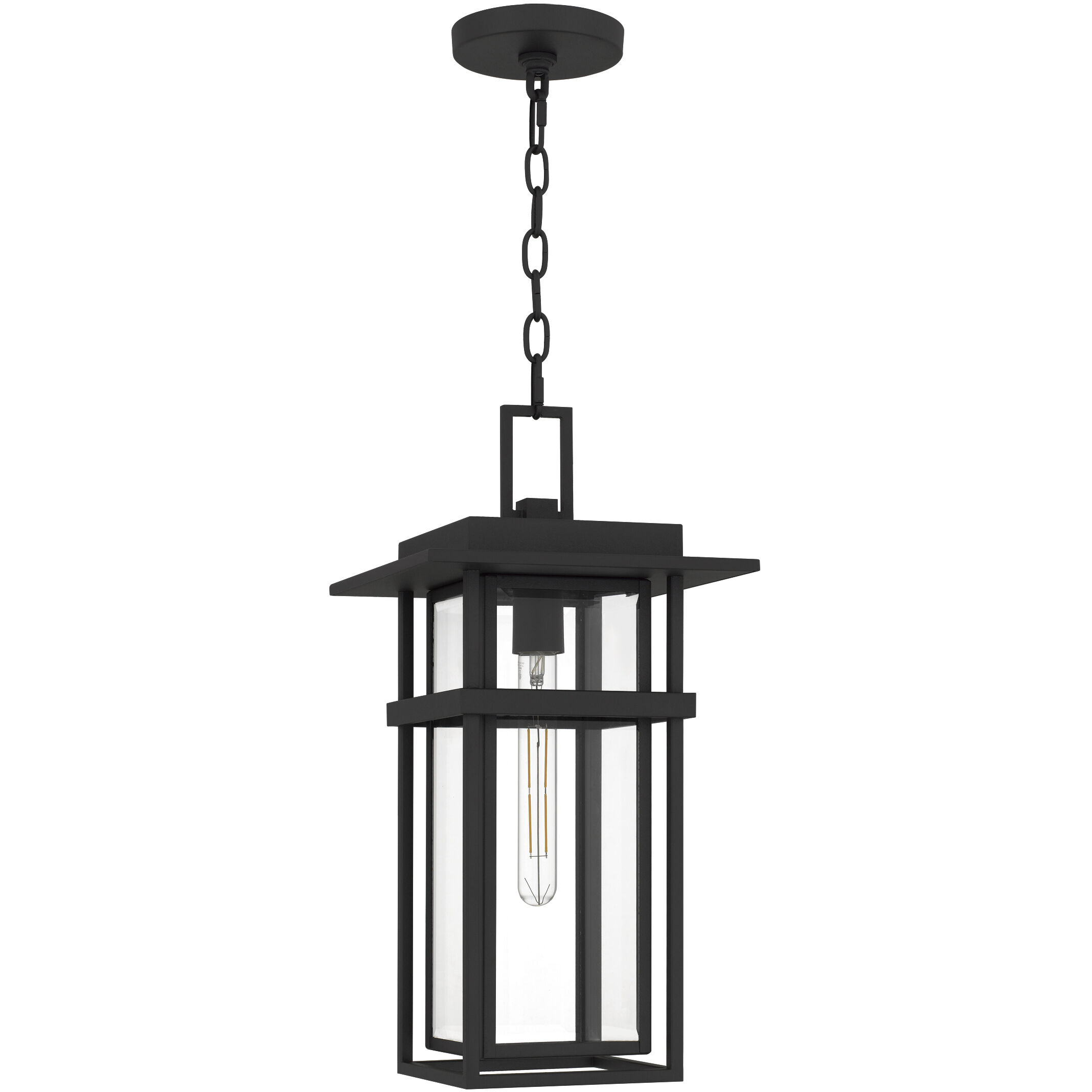 Morgan 1 Light 10 inch Earth Black Outdoor Hanging Lantern