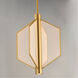 Telstar LED 18 inch Natural Aged Brass Single Pendant Ceiling Light