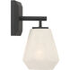 Siena 1 Light 5.25 inch Dark Matte Black Bath Sconce Wall Light