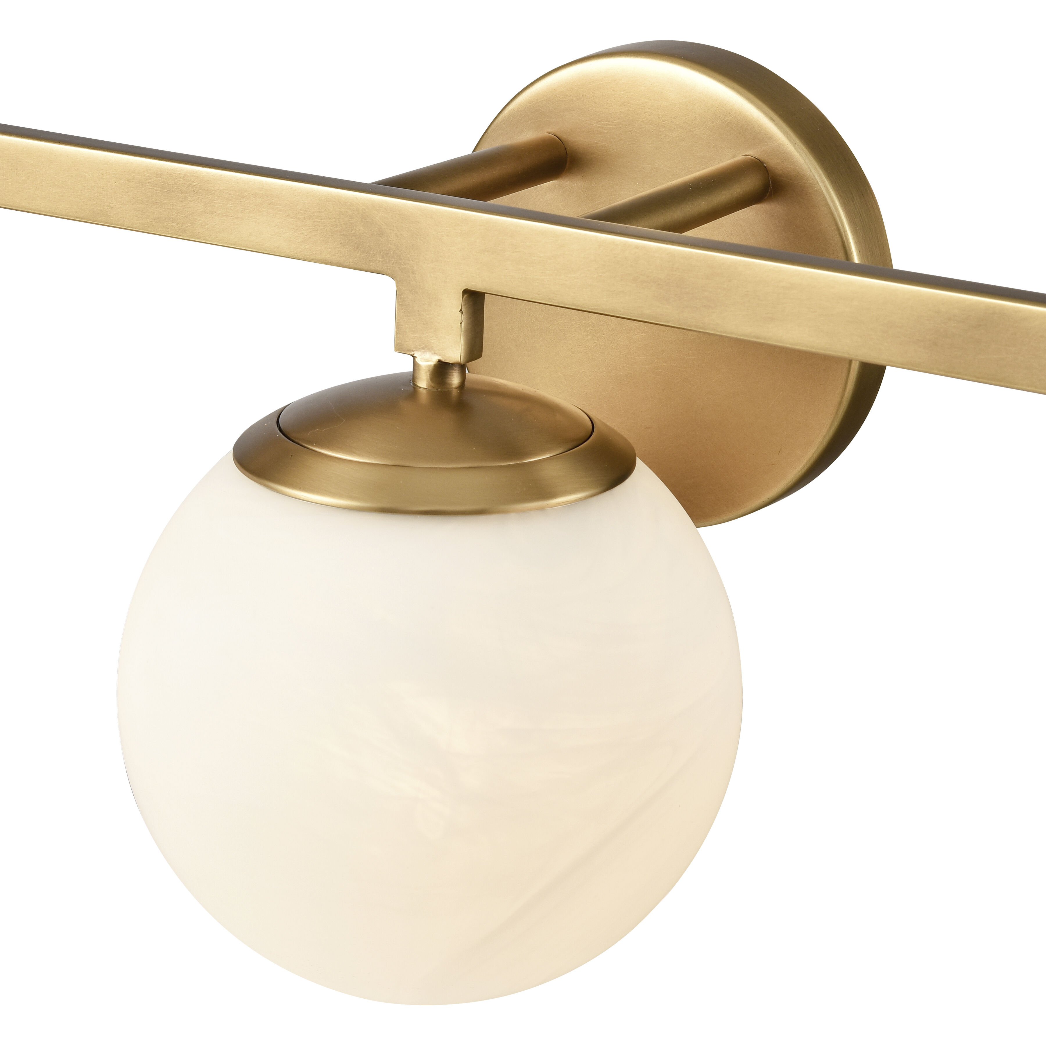 Gillian 3 Light 24 inch Natural Brass Vanity Light Wall Light