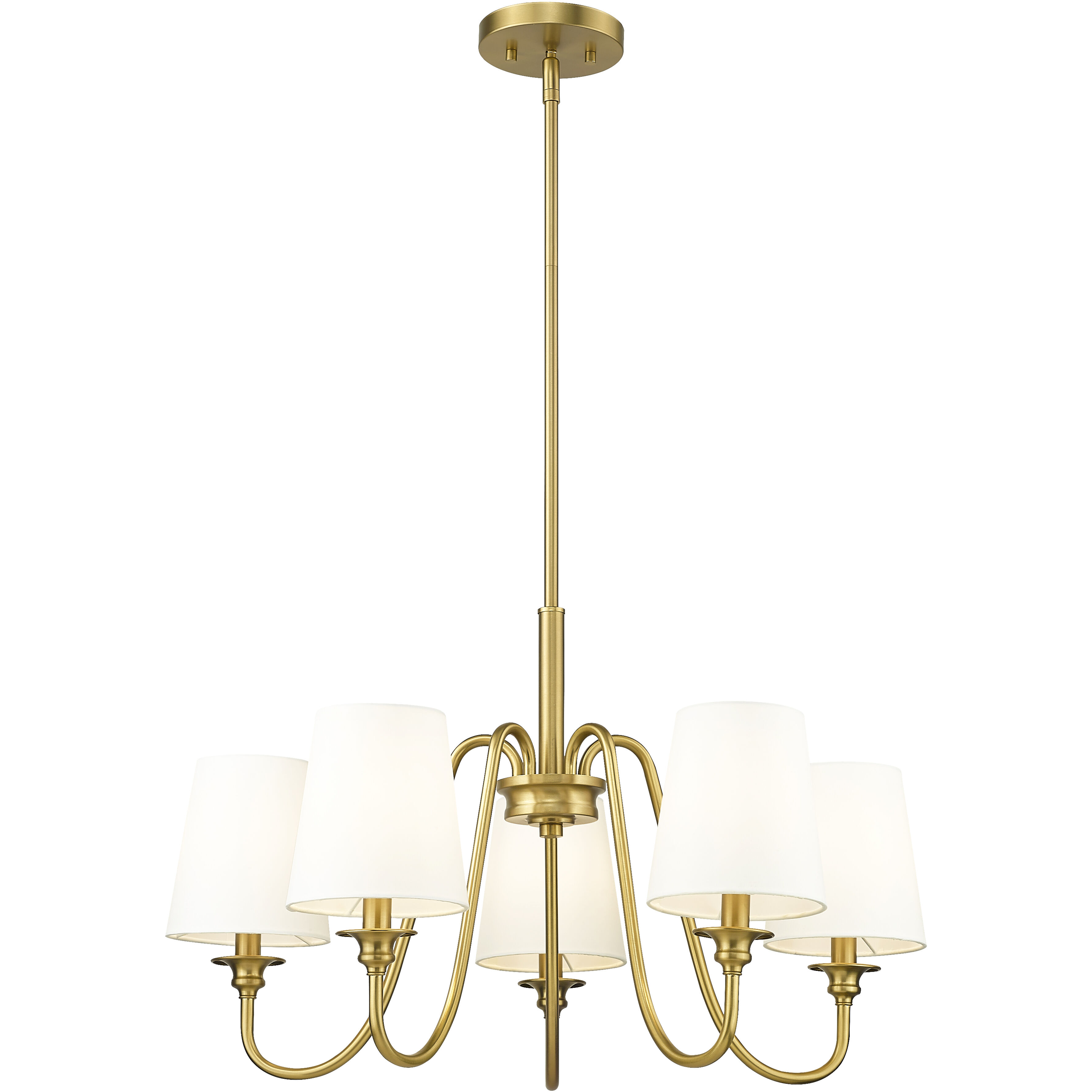 Gianna 5 Light 26 inch Modern Gold Chandelier Ceiling Light