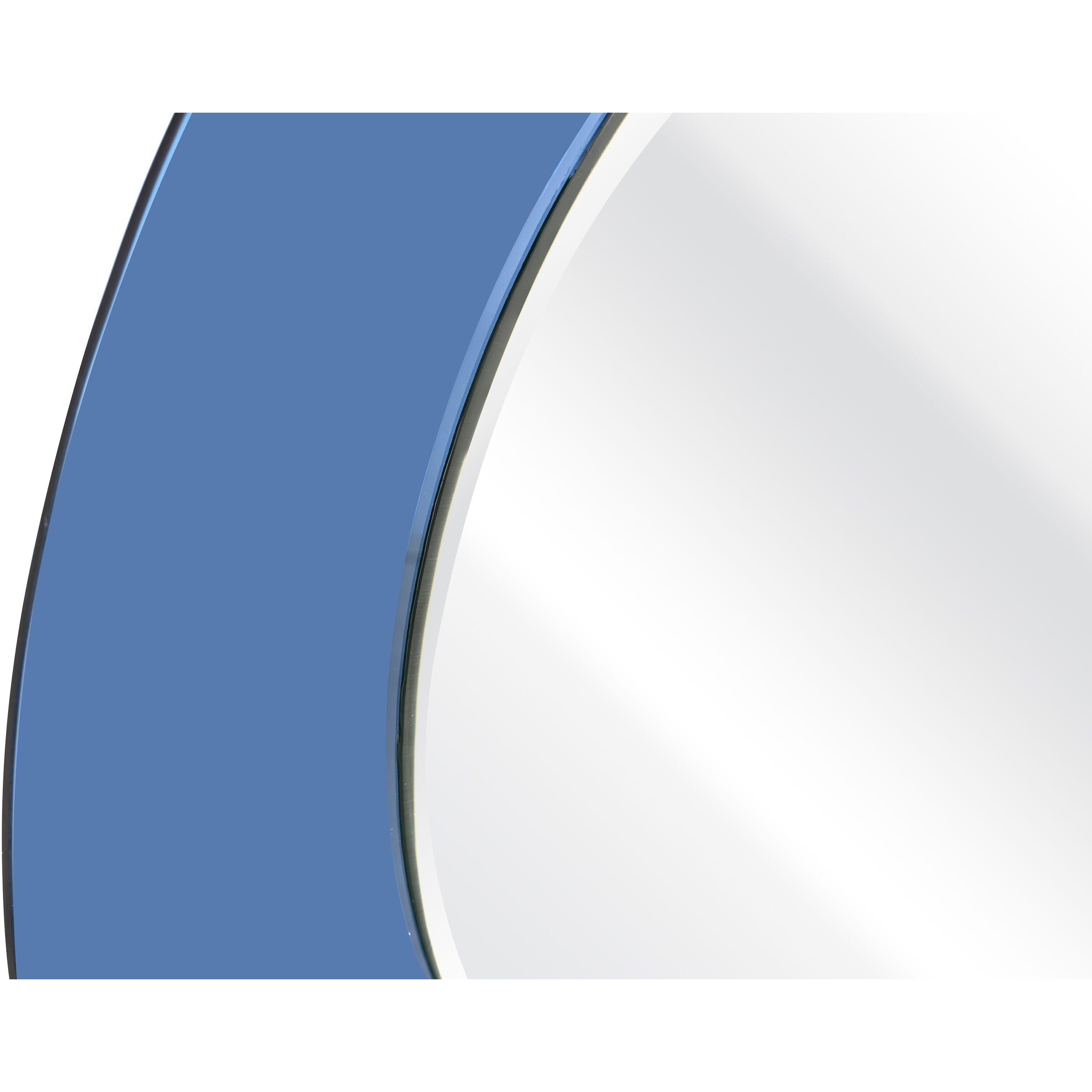 Lapis 34.5 X 34.5 inch Blue with Mirror Wall Mirror