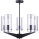 Madison 5 Light 24 inch Black Chandelier Ceiling Light