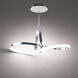 Mobius Linear Pendant Ceiling Light in Chrome, dweLED