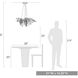 Autumn Twilight 6 Light 31 inch Black Iron Chandelier Ceiling Light, Large