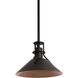 Gus 1 Light 10 inch Black Outdoor Pendant