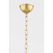 Ripley LED 31.75 inch Aged Brass Chandelier Ceiling Light