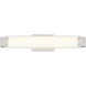 Round-A-Bout LED 24 inch Brushed Nickel Bath Light Wall Light