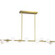 Sean Lavin Altair 9 Light 49.25 inch Burnished Brass Linear Chandelier Ceiling Light