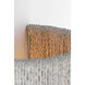 Chapman & Myers Dorado LED 6.5 inch Antique-Burnished Brass and Washed Abaca ADA Sconce Wall Light