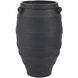 Chicago Matte Black Outdoor Planter, Large