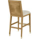 Santos 44 inch Sea Sand and Satin Brass and Liller Malt Bar Stool