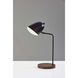 Jude 19.5 inch 40 watt Black and Walnut Desk Lamp Portable Light, Simplee Adesso