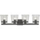 Astor 4 Light 29 inch Matte Black Vanity Wall Light