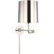 Barbara Barry Go Lightly 8.75 inch 15.00 watt Polished Nickel Swing Arm Wall Light