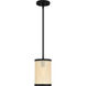 Syrah 1 Light 6 inch Matte Black Mini Pendant Ceiling Light
